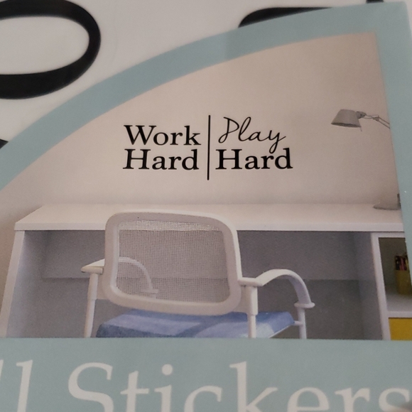 Wall stickers 5pc. Work hard play hard - Picture 2 of 5